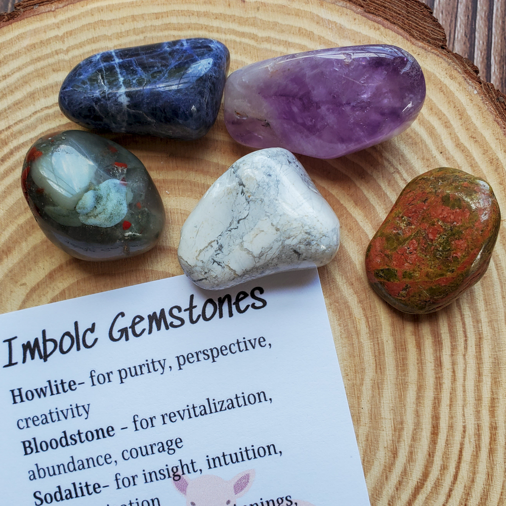 Imbolc Gemstone Set — Renewal Crystal Collection for Clarity, Inspiration & New Beginnings — additional product photo