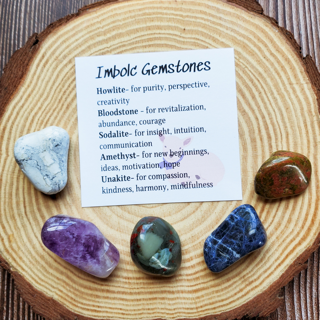Imbolc Gemstone Set — Renewal Crystal Collection for Clarity, Inspiration & New Beginnings — additional product photo