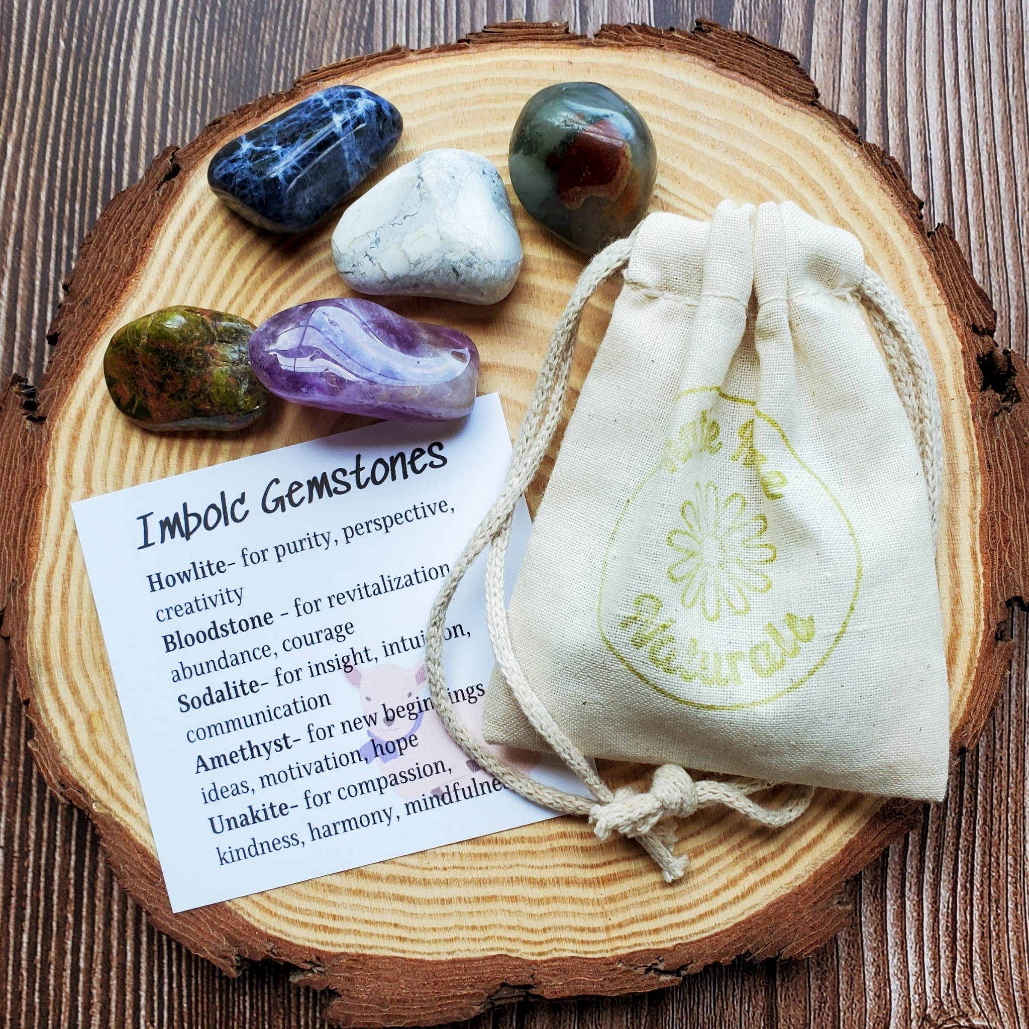 Imbolc Gemstone Set — Renewal Crystal Collection for Clarity, Inspiration & New Beginnings — additional product photo