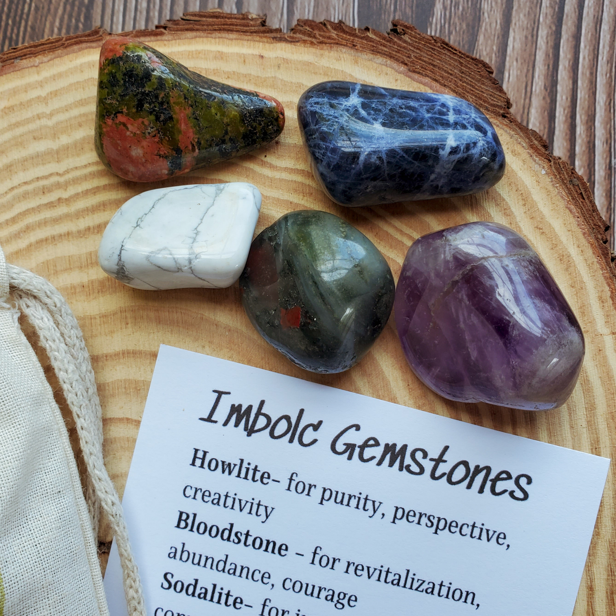 Imbolc Gemstone Set — Renewal Crystal Collection for Clarity, Inspiration & New Beginnings — additional product photo