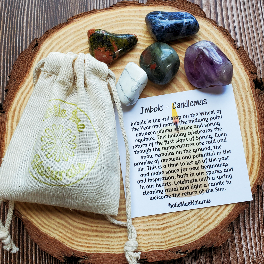 Imbolc Gemstone Set — Renewal Crystal Collection for Clarity, Inspiration & New Beginnings — additional product photo