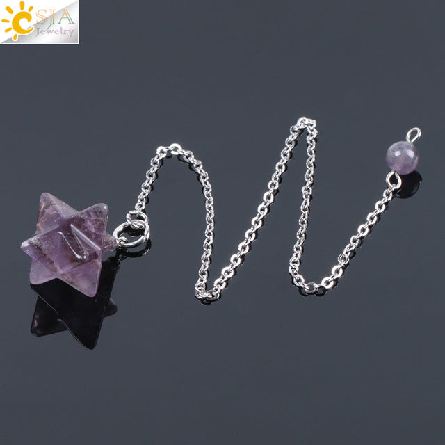 Sacred Merkaba Crystal Pendulum Collection — additional product photo