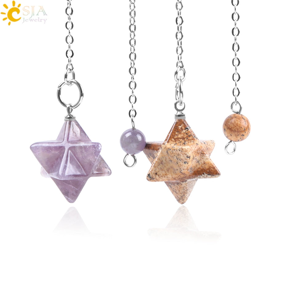 Sacred Merkaba Crystal Pendulum Collection — additional product photo
