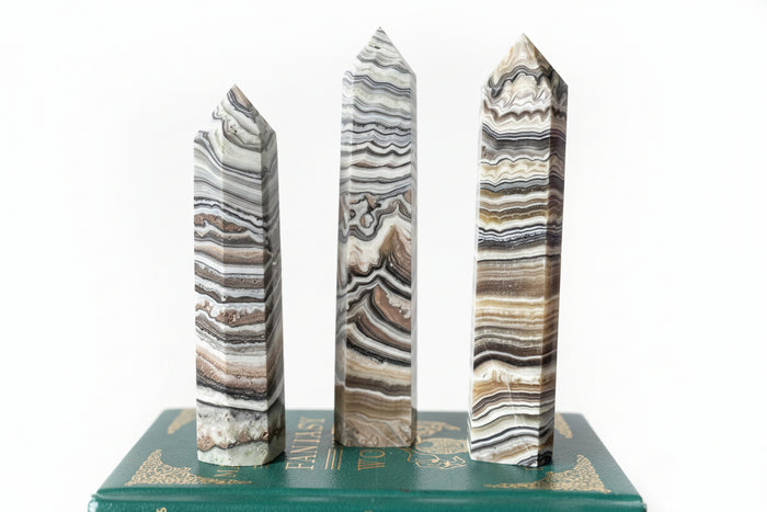 Extra Large Zebra Calcite Tower | Energized Crystals