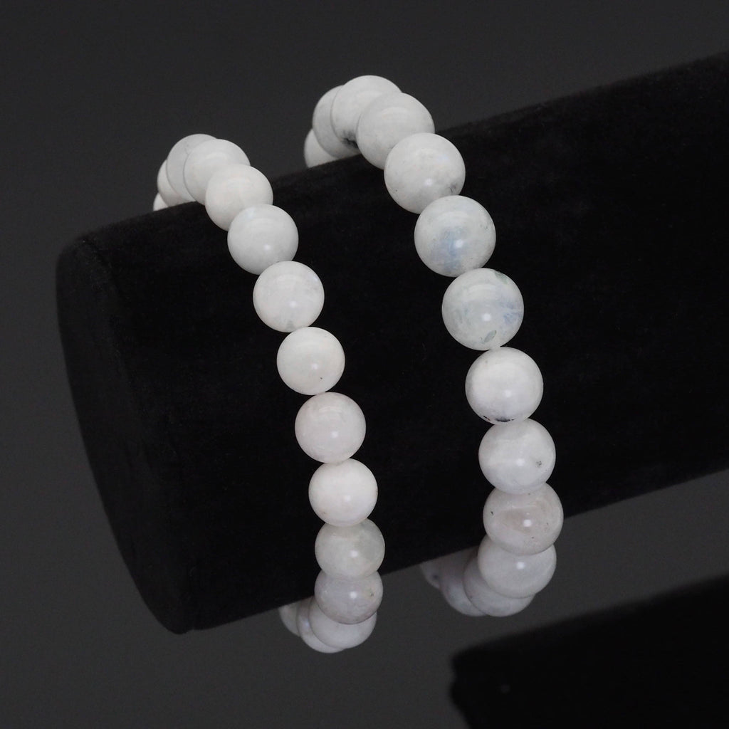 Genuine Moonstone Stretch Bracelet