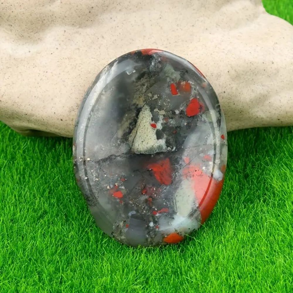 Worry Stone — Natural Gemstone Thumb Massage Palm Stone — additional product photo
