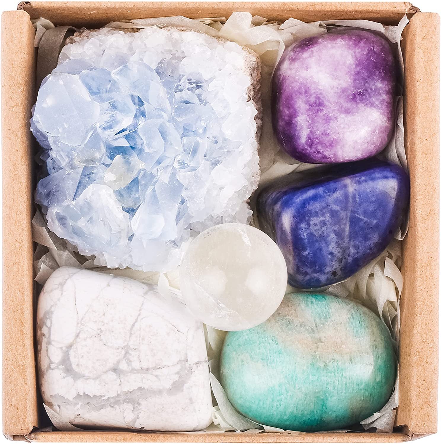 23 Piece Natural Crystal Stone Set Gift Box — additional product photo
