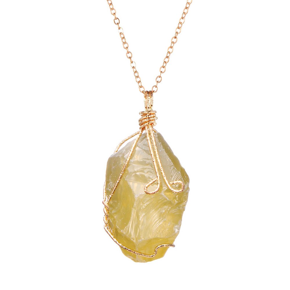 Handcrafted Crystal Wire Wrap Necklace Collection — additional product photo