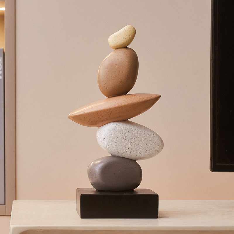 Crystal Balance Stacking Stone Sculpture