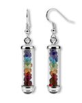 Seven-Color Gemstone Earrings — main product image