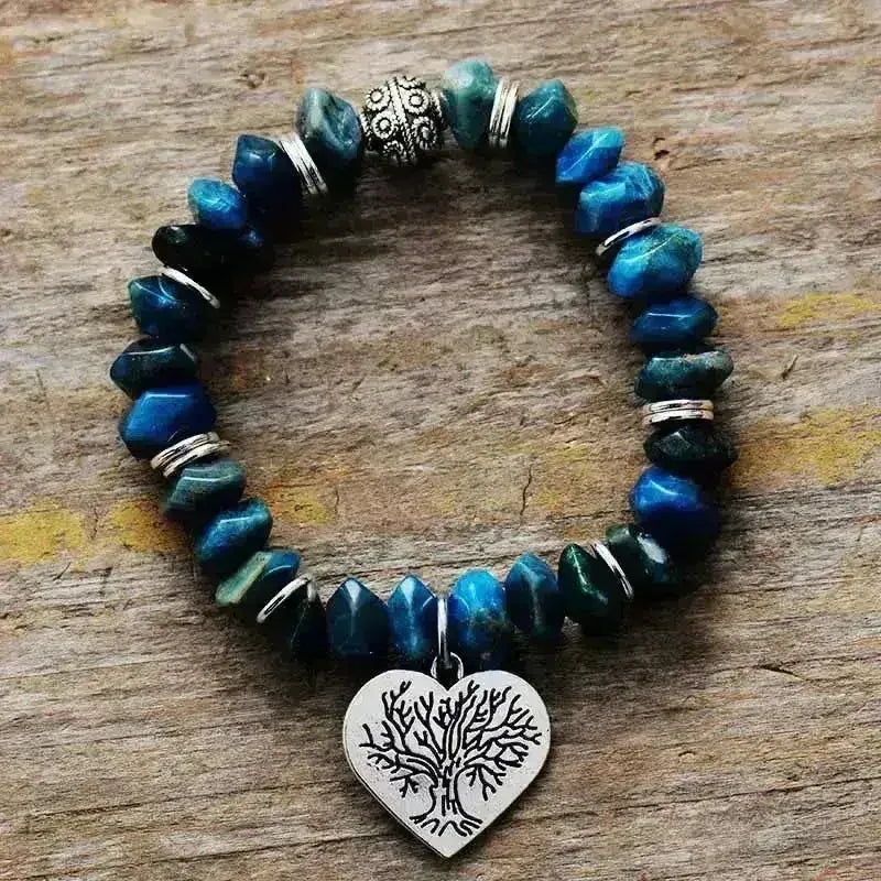 Tree of Life Apatite Bracelet