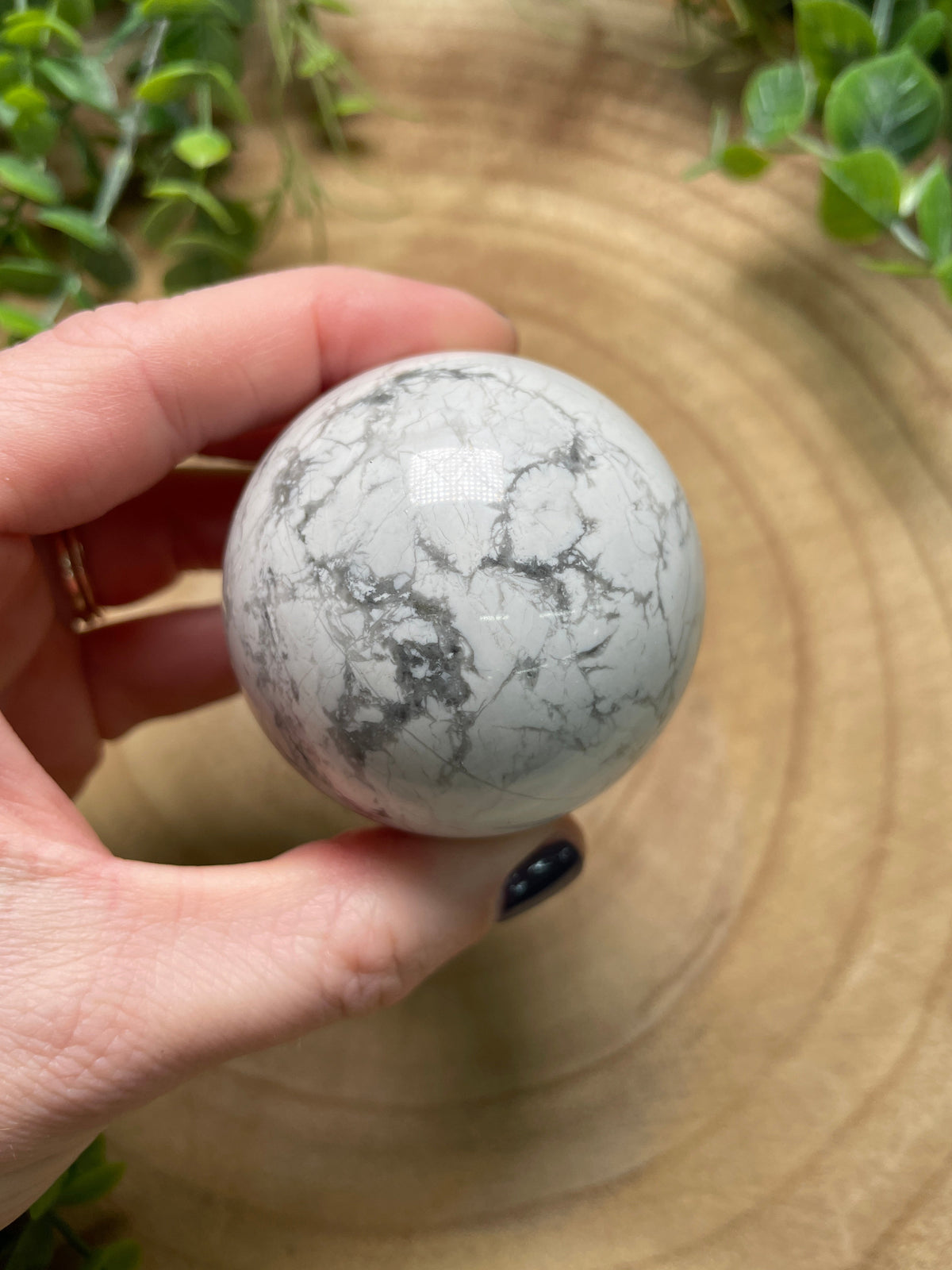 Howlite Crystal Sphere — main product image
