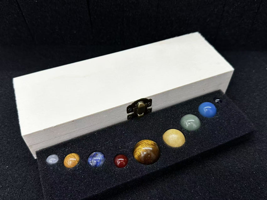 Natural Stone Crystal Planet Solar System Nine Planets suit Crystal Energy Stones — additional product photo
