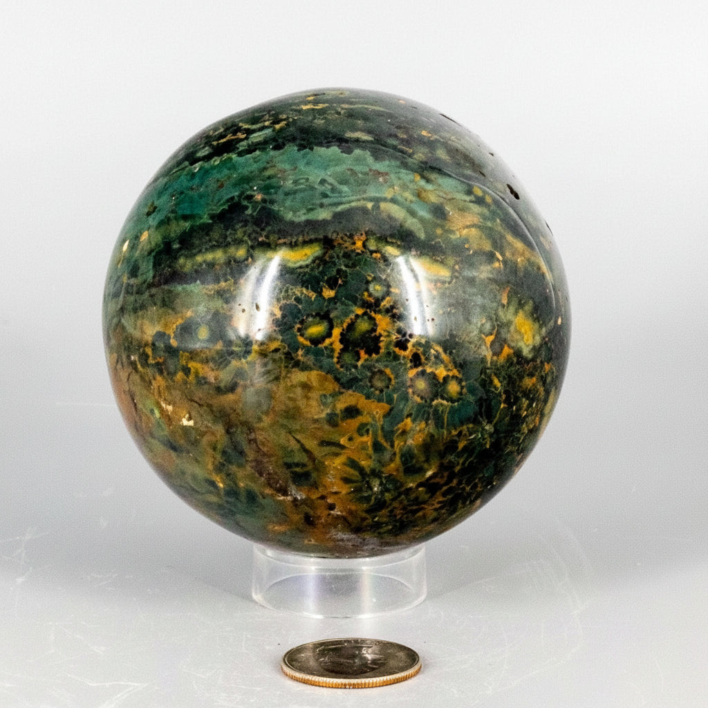 Energized Crystals Large Ocean Jasper Crystal Sphere — Ocean Jasper / 820g - 85mm