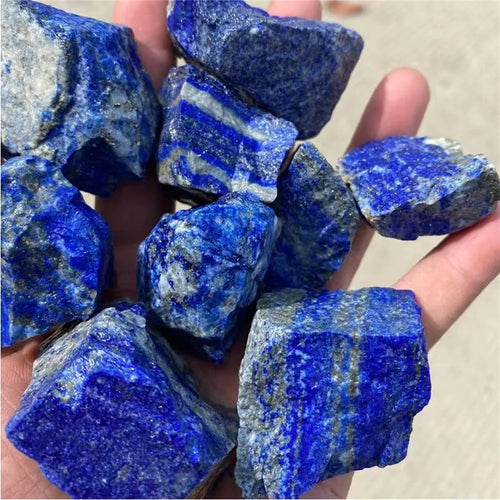 Natural Unpolished Crystals Blue Lapis Lazuli Raw Gemstone Stone — additional product photo