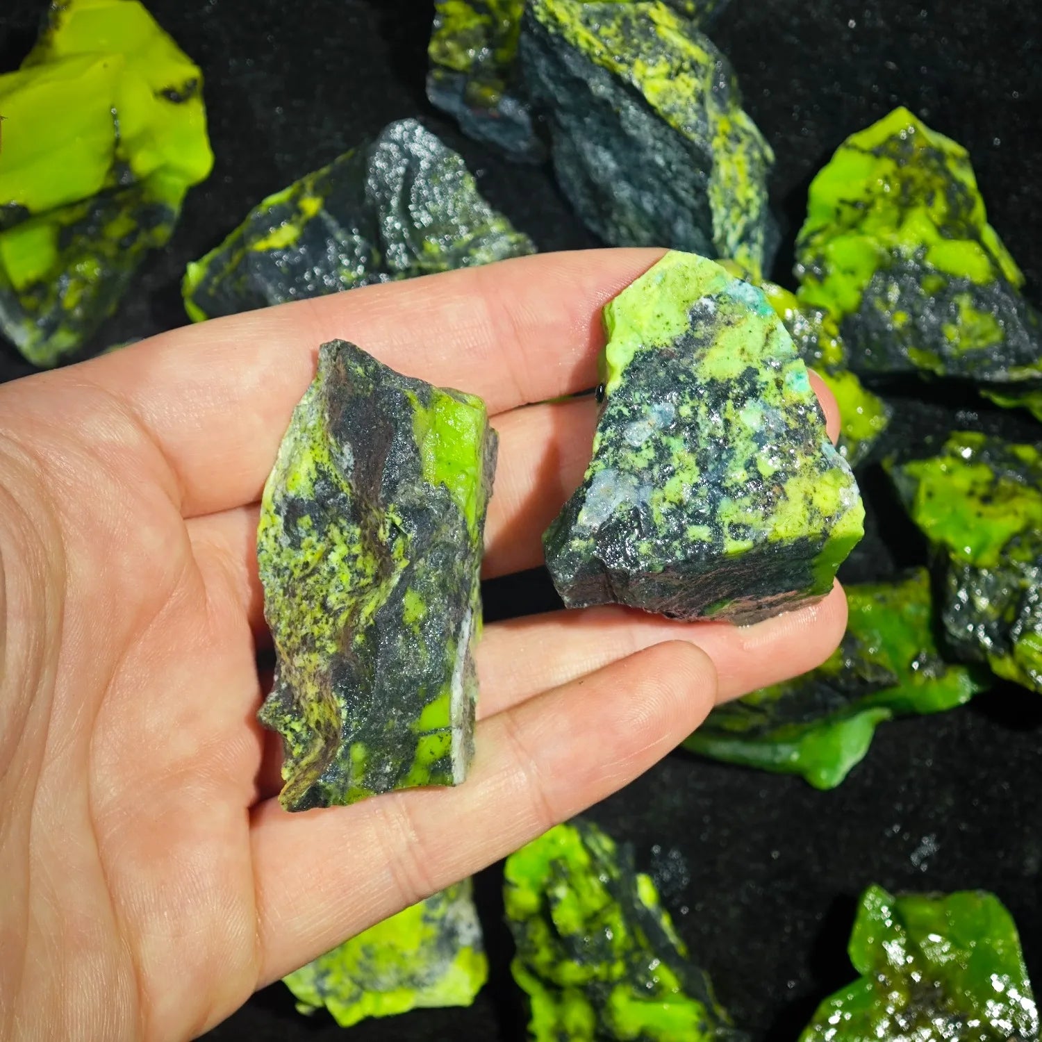 Raw Green Opal Crystal Specimen — additional product photo