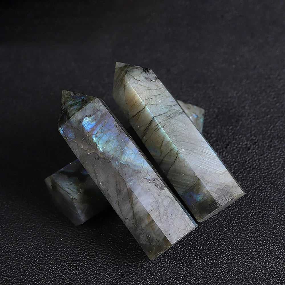 Natural Labradorite Column — Single Pointed Pillar — additional product photo