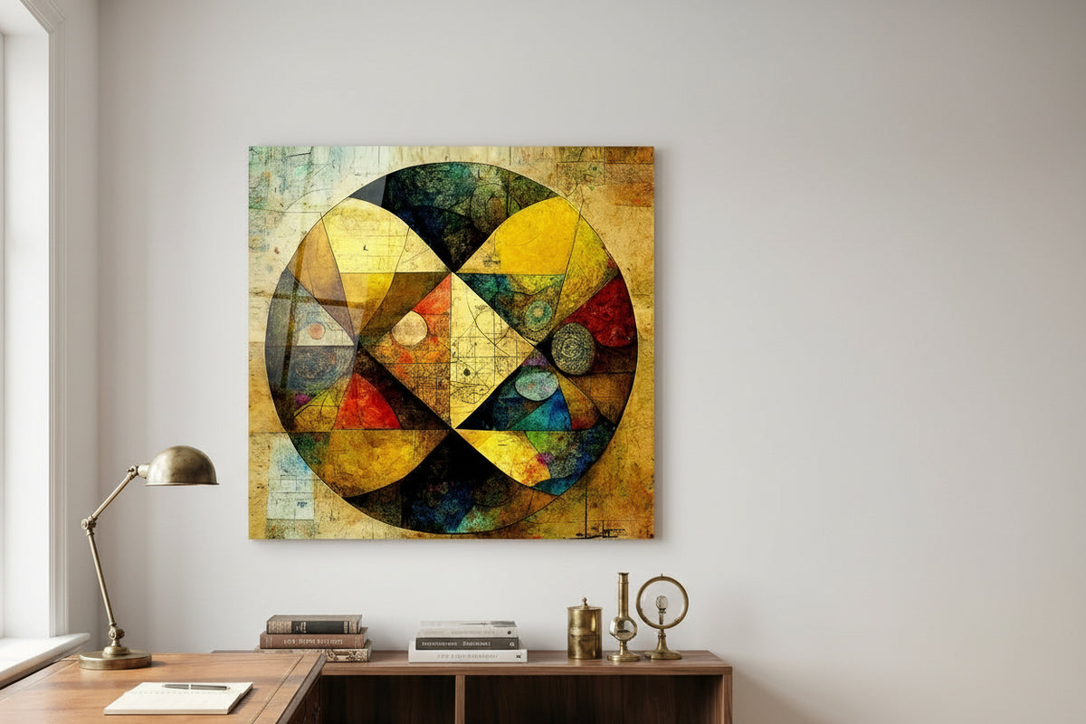 Modern Sphere Glass Wall Art — Designer Collection | Energized Crystals