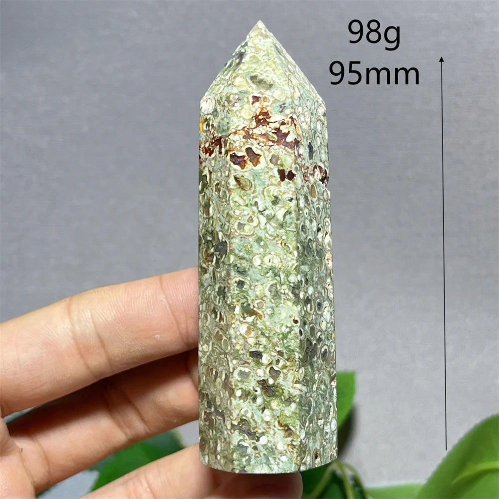 Crystal Rainforest Tower Point Wand Natural Stone Quartz Minerals Spiritual Reiki — additional product photo