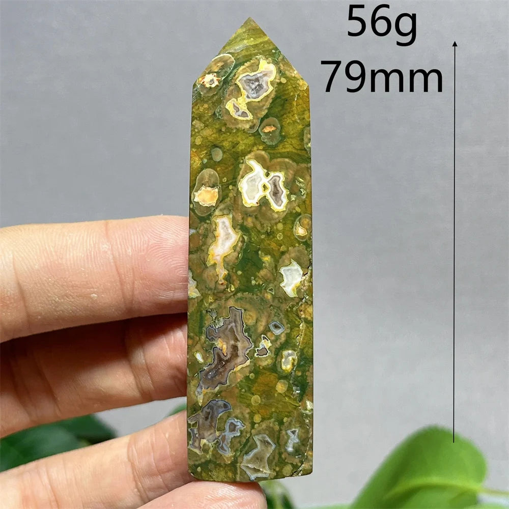 Crystal Rainforest Tower Point Wand Natural Stone Quartz Minerals Spiritual Reiki — additional product photo