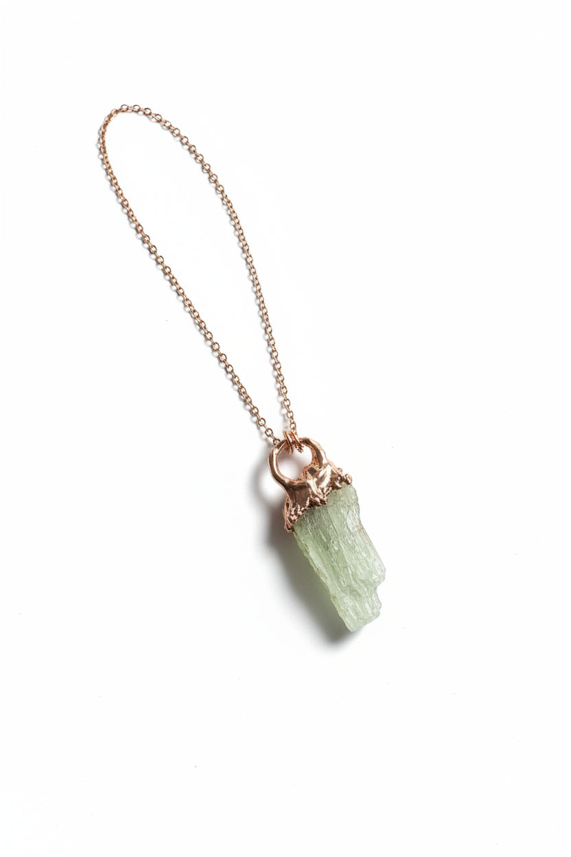 Green Kyanite & Copper Necklace — main product image