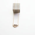 Smoky Quartz Gold Minimalist Necklace — main product image