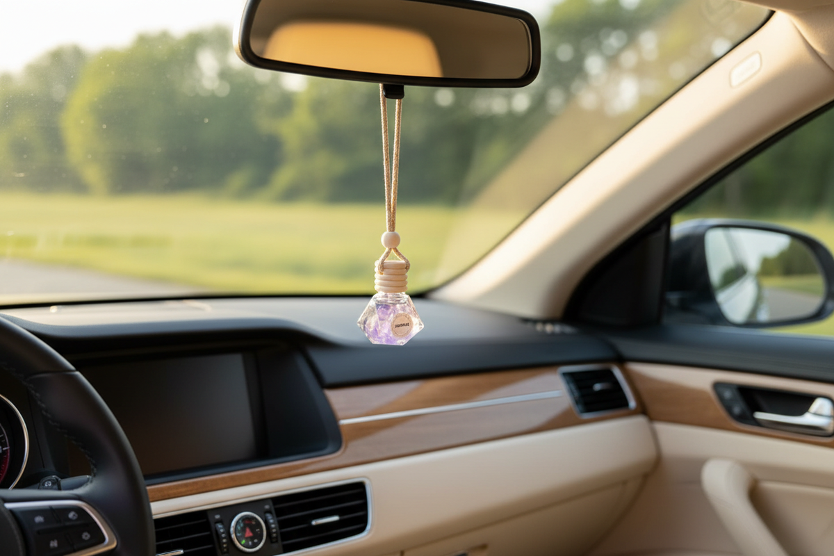 Natural Essential Oil Car Diffuser with Crystals | Energized Crystals