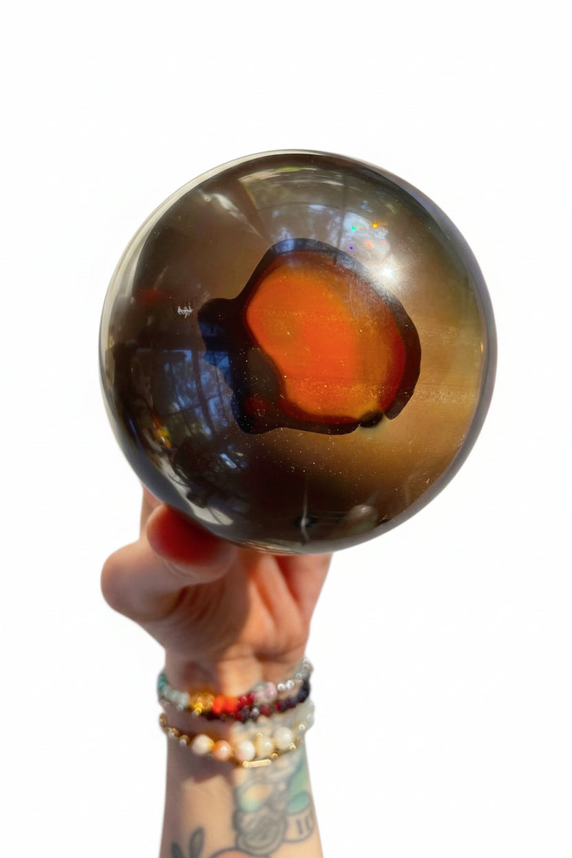 Large Polychrome Jasper Crystal Sphere — 4 Inch | Energized Crystals