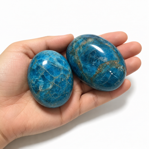 Blue Apatite Crystal Sphere