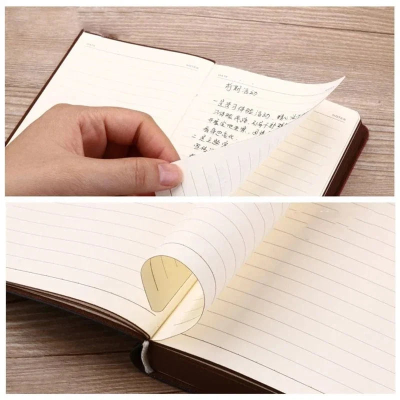 Vintage Leather Notebook | A6 Portable Diary and Journal Pocket Size